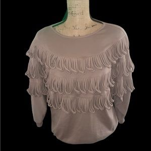Vintage Bonnie and Bill fringe sweatshirt